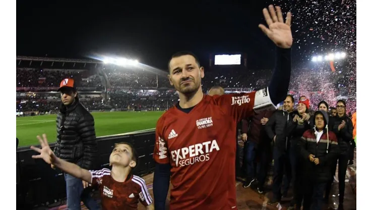 Rodrigo Mora en su partido despedida.