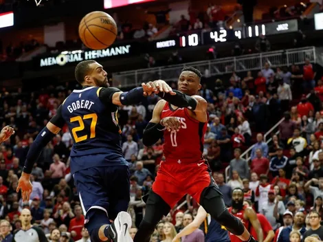 Russell Westbrook le tiró a Rudy Gobert después de derrota de Rockets