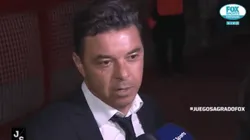 Gallardo explicó por qué sacó a Martínez Quarta en el primer tiempo