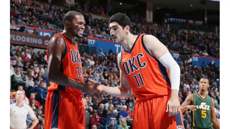 Enes Kanter se burló de Kevin Durant por sus palabras contra el Thunder