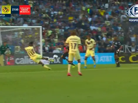 ¡Golazo de volea!: Ibargüen abrió la cuenta para el América
