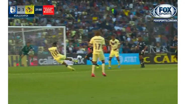 ¡Golazo de volea!: Ibargüen abrió la cuenta para el América