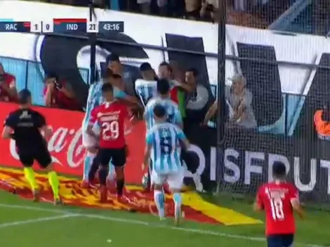 Caos, nervios, trompadas y roja para Cecilio Domínguez en Independiente