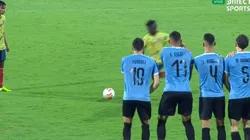 Así fue el cobro de Edwuin Cetré para el gol de Colombia ante Uruguay.