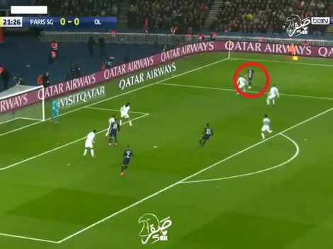 Di María desbordó, enganchó y sacó un remate imposible para el primero de PSG