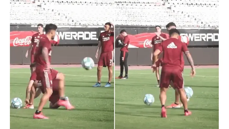 Casco tiró magia en el entrenamientos para que deliren los hinchas de River