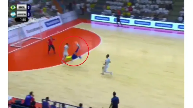 Pirueta perfecta: golazo de la selección de futsal de Brasil ante Argentina
