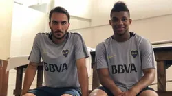 Fabra subió foto jugando con Boca y se la comentó Sebastián Pérez