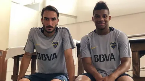 Fabra subió foto jugando con Boca y se la comentó Sebastián Pérez