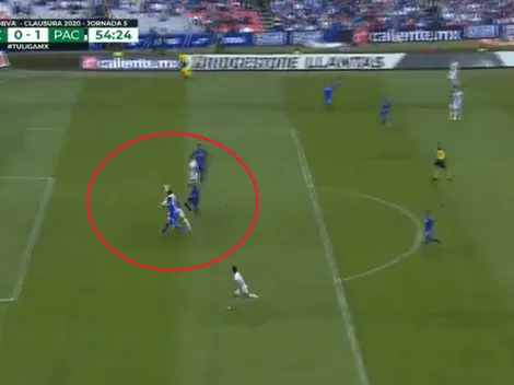 Luis Gerardo Chávez anotó un golazo para poner el 1-0 para Pachuca