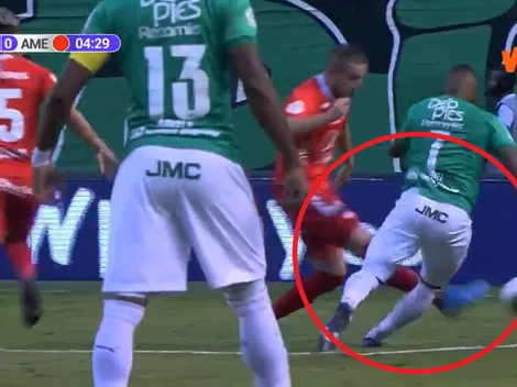 Otra vez la torpeza de Jaramillo: penalti y gol del Deportivo Cali