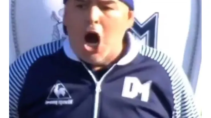 Diego Maradona y su grito de gol.