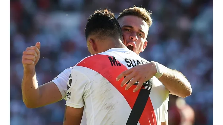 Rafael Borré y Matías Suárez, cartas de gol de River.