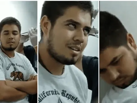 Viral en Twitter: le estaban haciendo un arito, no aguantó y se desmayó