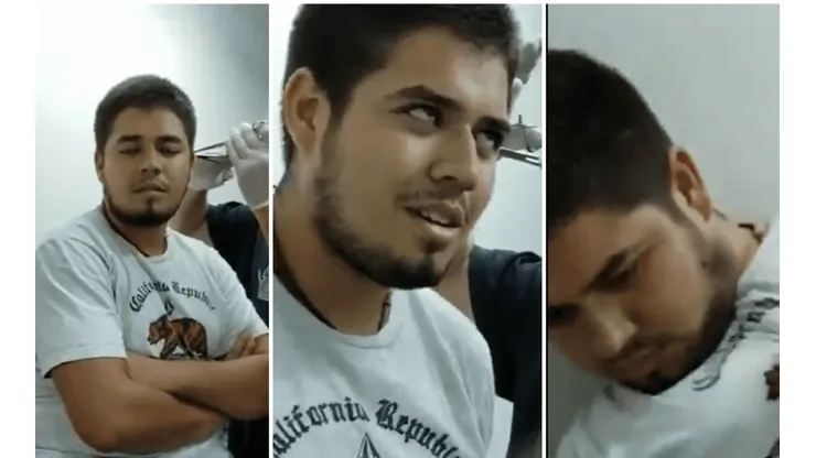 Viral en Twitter: le estaban haciendo un arito, no aguantó y se desmayó