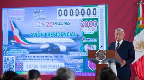 El mandatario dio a conocer los detalles de la rifa del avión presidencial.