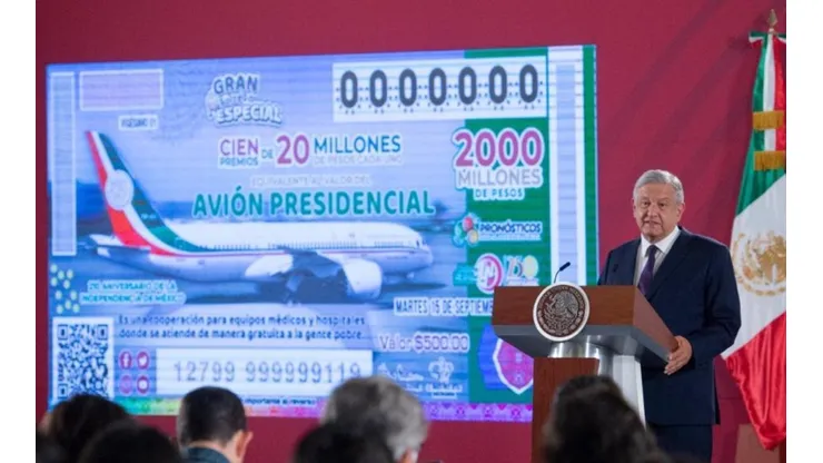 El mandatario dio a conocer los detalles de la rifa del avión presidencial.
