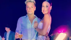 Foto de Mauro Zárate y su mujer.