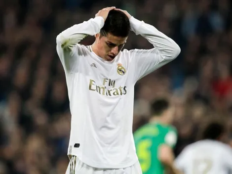 No fue por Zidane: A James lo sacaron por una molestia física