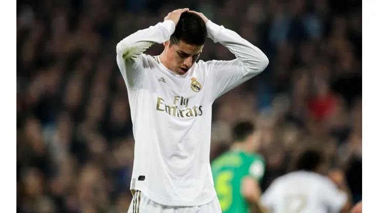 No fue por Zidane: A James lo sacaron por una molestia física