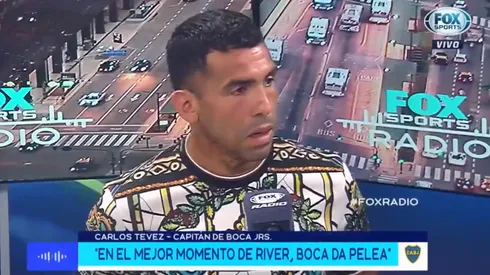 Tevez: "Yo viví el mejor momento de Boca y River no daba pelea"