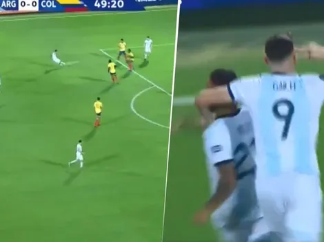 Está loco como dice Gaich: el golazo al ángulo de Urzi ante Colombia