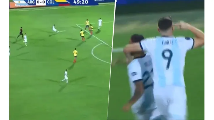Está loco como dice Gaich: el golazo al ángulo de Urzi ante Colombia
