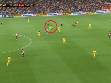 A Messi le robaron la pelota, se levantó re caliente, pegó una patada