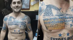 Foto del tautaje de este hincha de Boca.