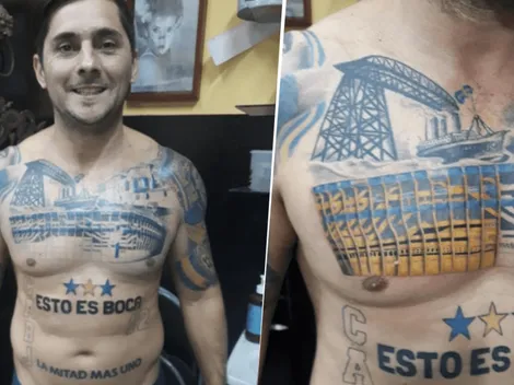 El hincha de Boca está loco: el tatuaje más Boke de todos
