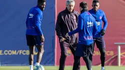 Quique Setién: "A Messi lo he visto igual que ayer o el día anterior"