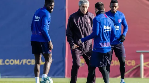 Quique Setién: "A Messi lo he visto igual que ayer o el día anterior"