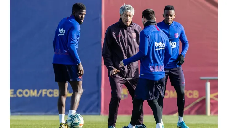 Quique Setién: "A Messi lo he visto igual que ayer o el día anterior"