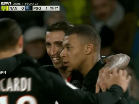 Mbappé arrancó en velocidad, nadie lo paró y Di María firmó un golazo del PSG