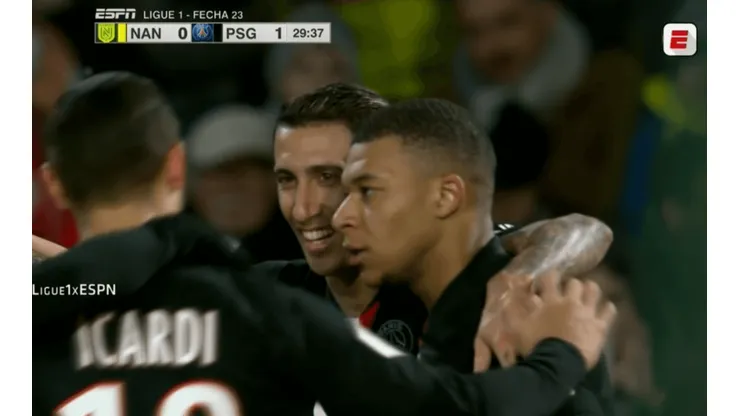 Mbappé arrancó en velocidad, nadie lo paró y Di María firmó un golazo del PSG