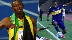Usain Bolt y Sebastián Villa.