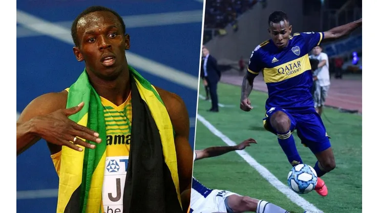 Usain Bolt y Sebastián Villa.