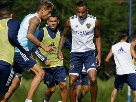Dos bajas y un regreso en el último entrenamiento de Boca