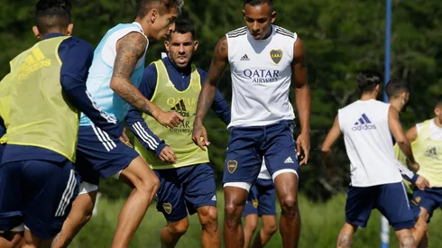 Dos bajas y un regreso en el último entrenamiento de Boca