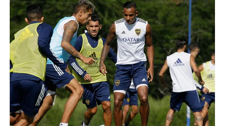 Dos bajas y un regreso en el último entrenamiento de Boca