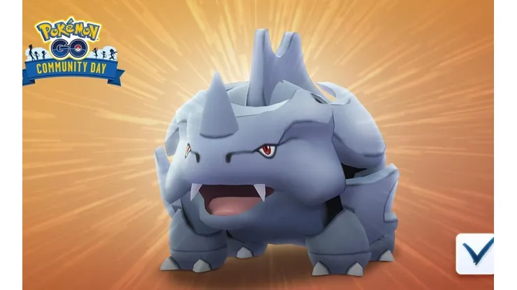 ¡Confirmado! Rhyhorn será el Pokémon del Día de la Comunidad de febrero