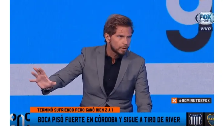 Vignolo defendió a un jugador de Boca: "Puede hacer la tarea que hace un delantero de River"