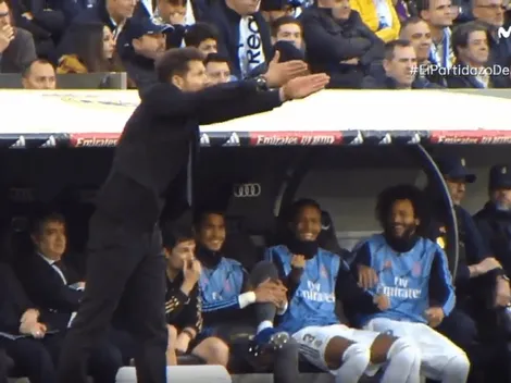 Video: Marcelo y Militão imitaron y se rieron de Simeone