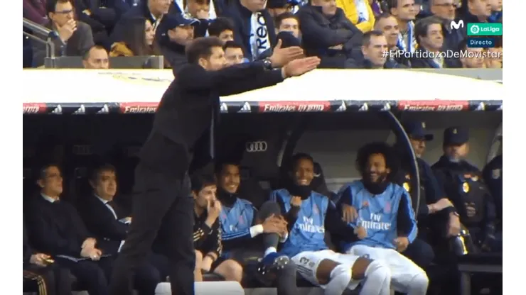 Video: Marcelo y Militão imitaron y se rieron de Simeone