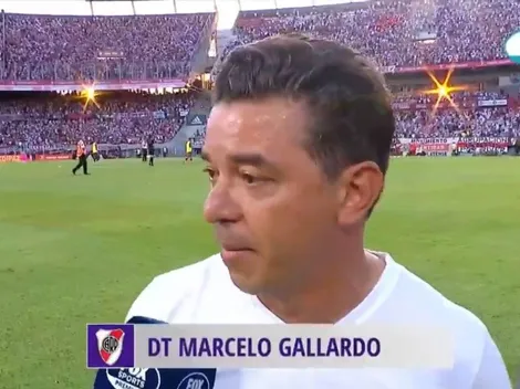 Gallardo, emocionado: "Tremendo, con uno menos casi todo el partido"