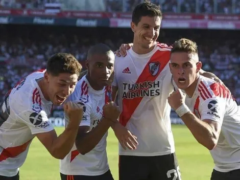 ¿Nace una cábala? El festejo de Borré 'cargando' a Nacho Fernández