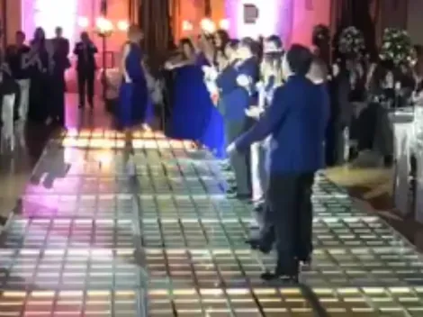 Video: entraron a su boda con la canción de la Liga MX