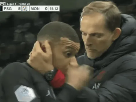 No le gustó nada: a Mbappé lo sacaron por Icardi y se re calentó con Tuchel