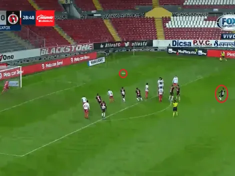 Luciano Acosta empezó bien en México: golazo de tiro libre para Atlas