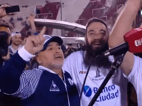 Maradona puro: Diego empezó cantando y terminó insultando a los ingleses con todo